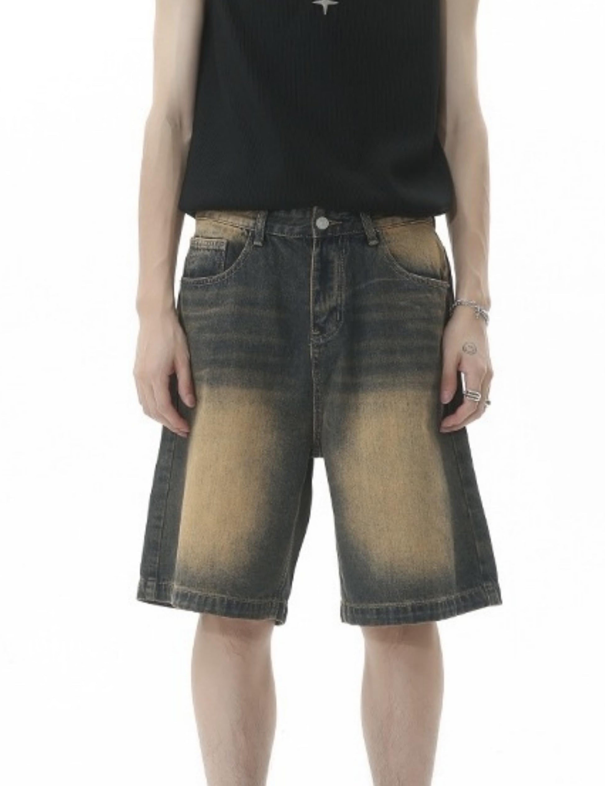 Baggy Denim Jort Age Washed