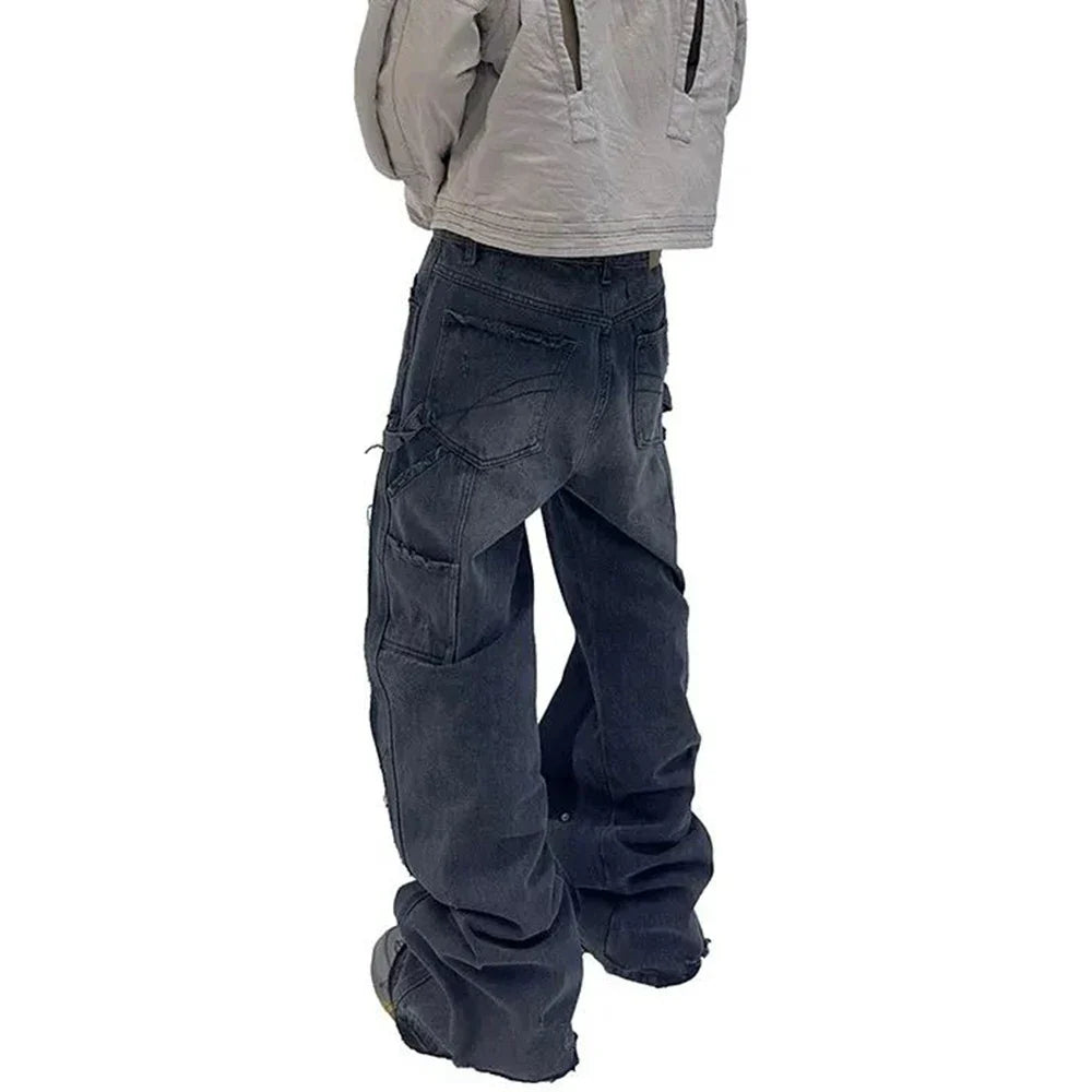 DESTROYED TASSEL JEANS